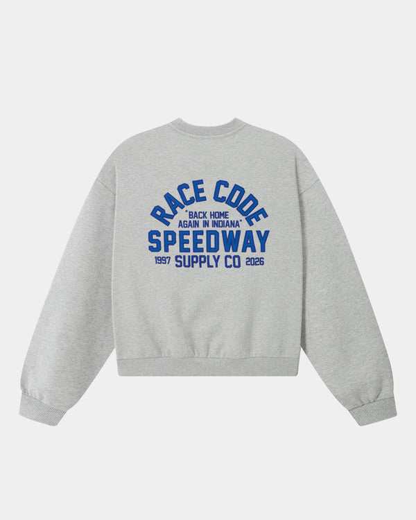 Speedway Crewneck Grey Melange