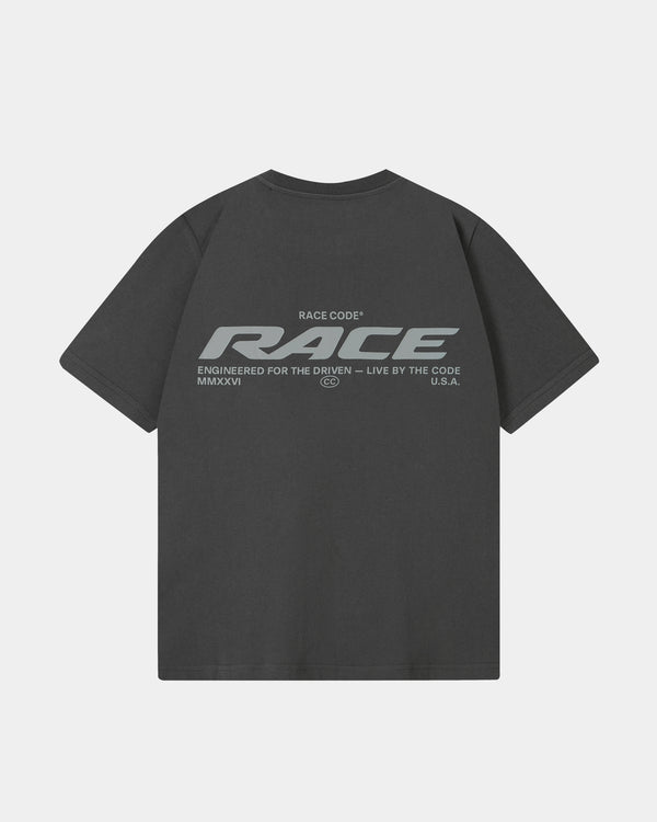 Race Tee Dark Grey