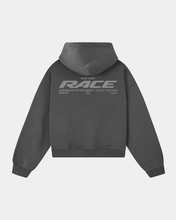 Race Hoodie Dark Grey - Race Code