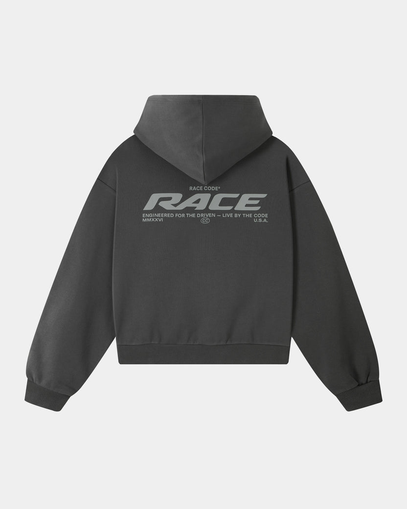 Race Hoodie Dark Grey
