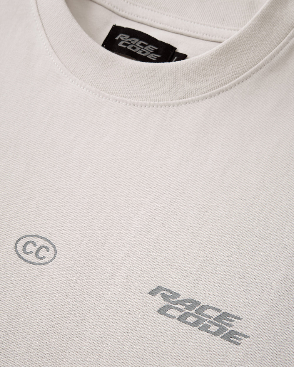 Circuit Club Gray Tee tonal chest graphic detail