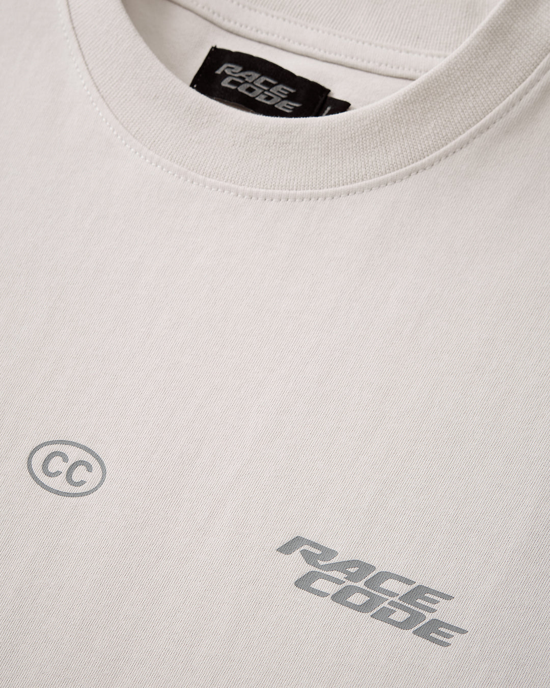 Circuit Club Gray Tee tonal chest graphic detail