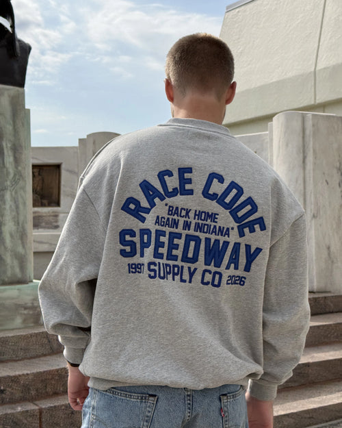 Speedway Crewneck Grey Melange
