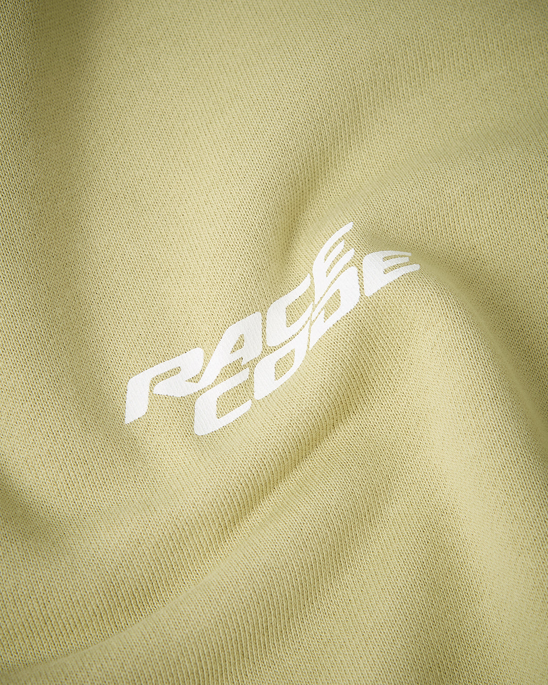 Circuit Club Khaki Hoodie white Race Code print detail