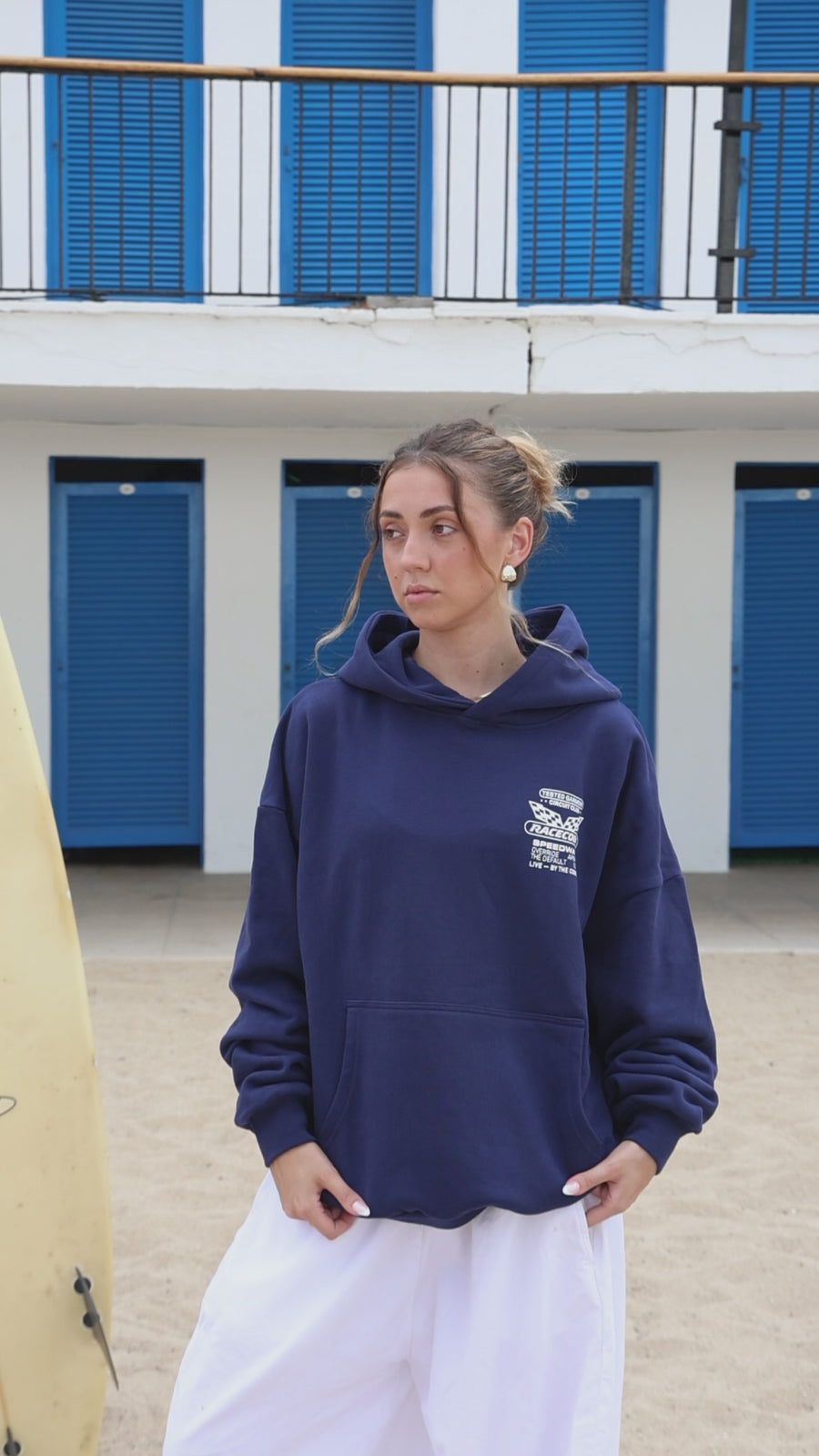 Speedway Hoodie Navy