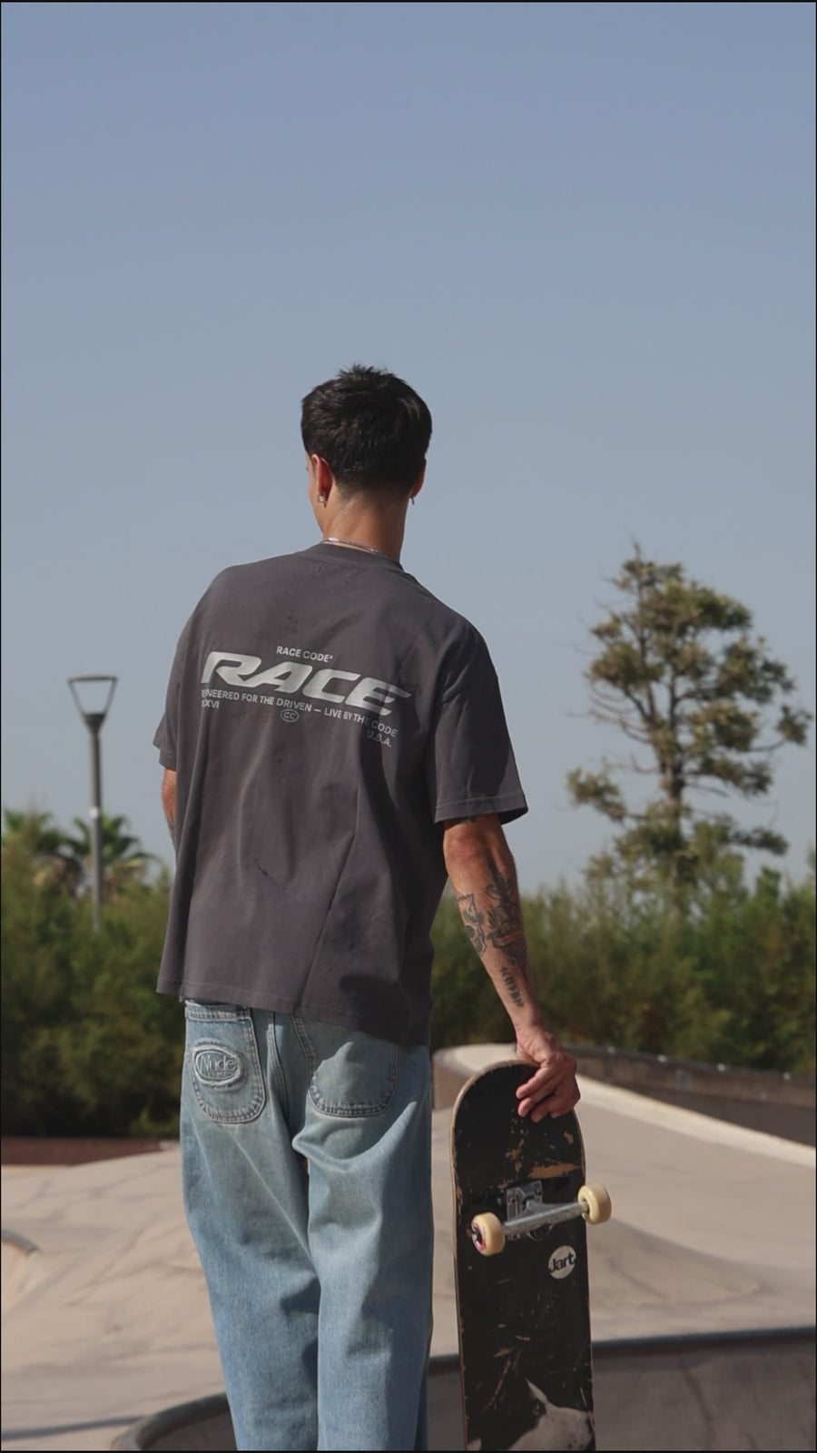 Race Tee Dark Grey