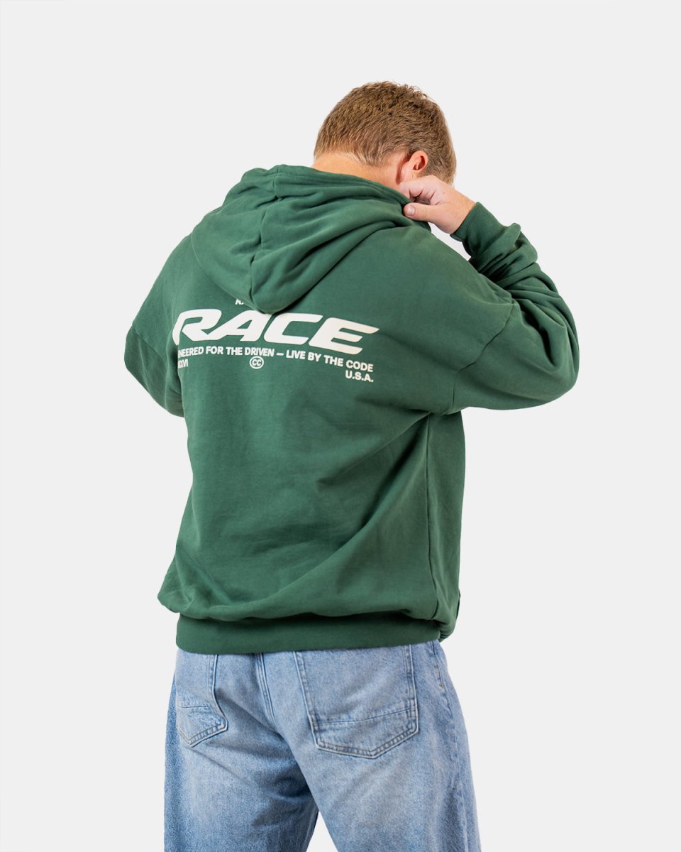 Race Hoodie Green - Race Code