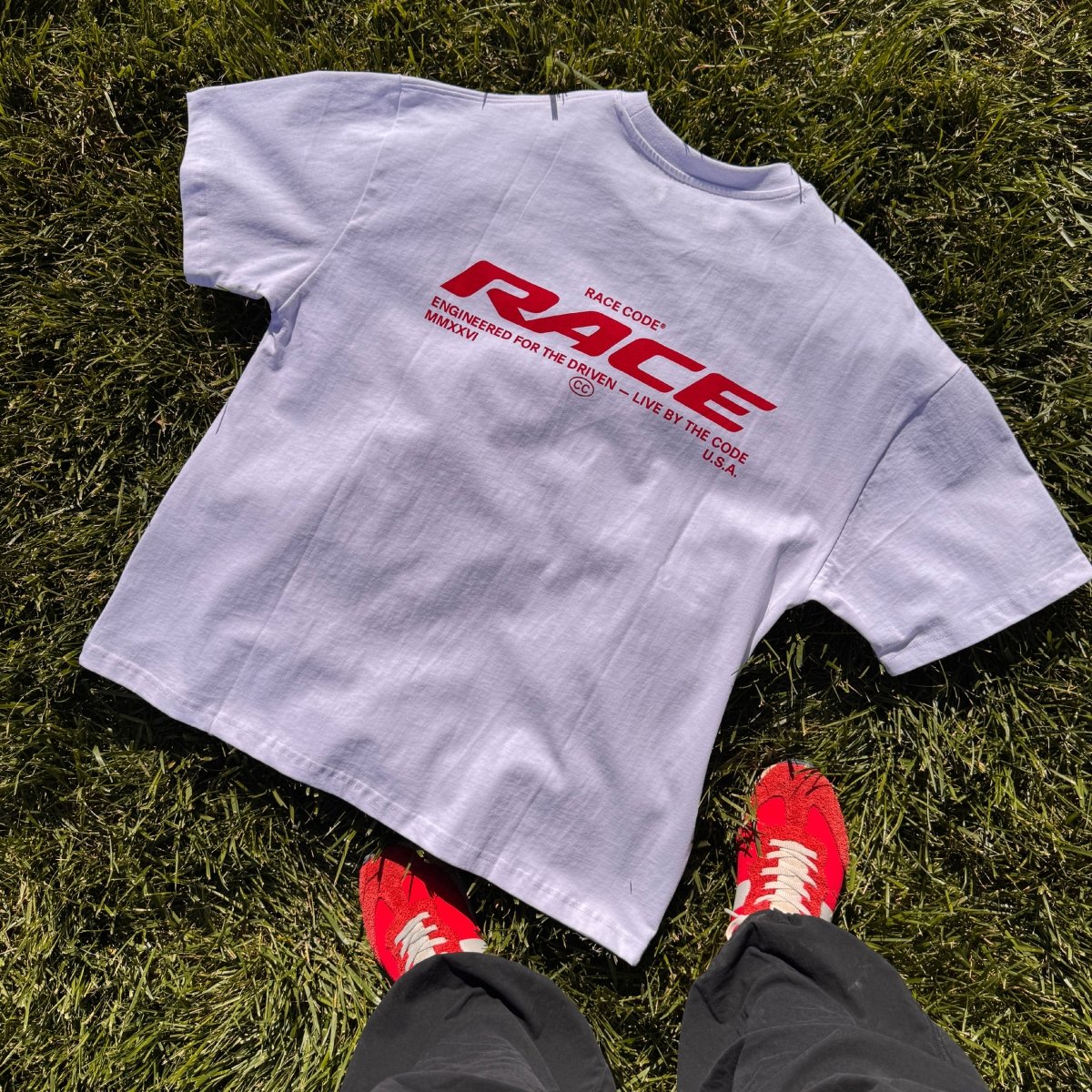 Race Tee White - Race Code